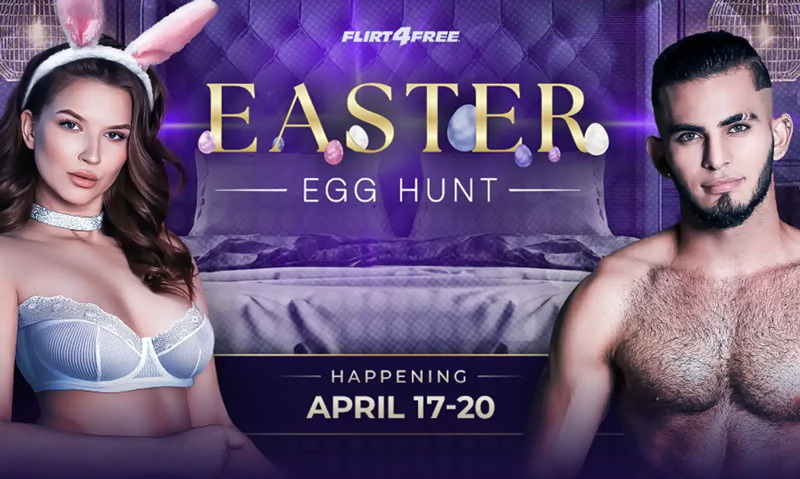 flirt4free-easter-event-2025 flirt4free easter egg hunt model contest 2025