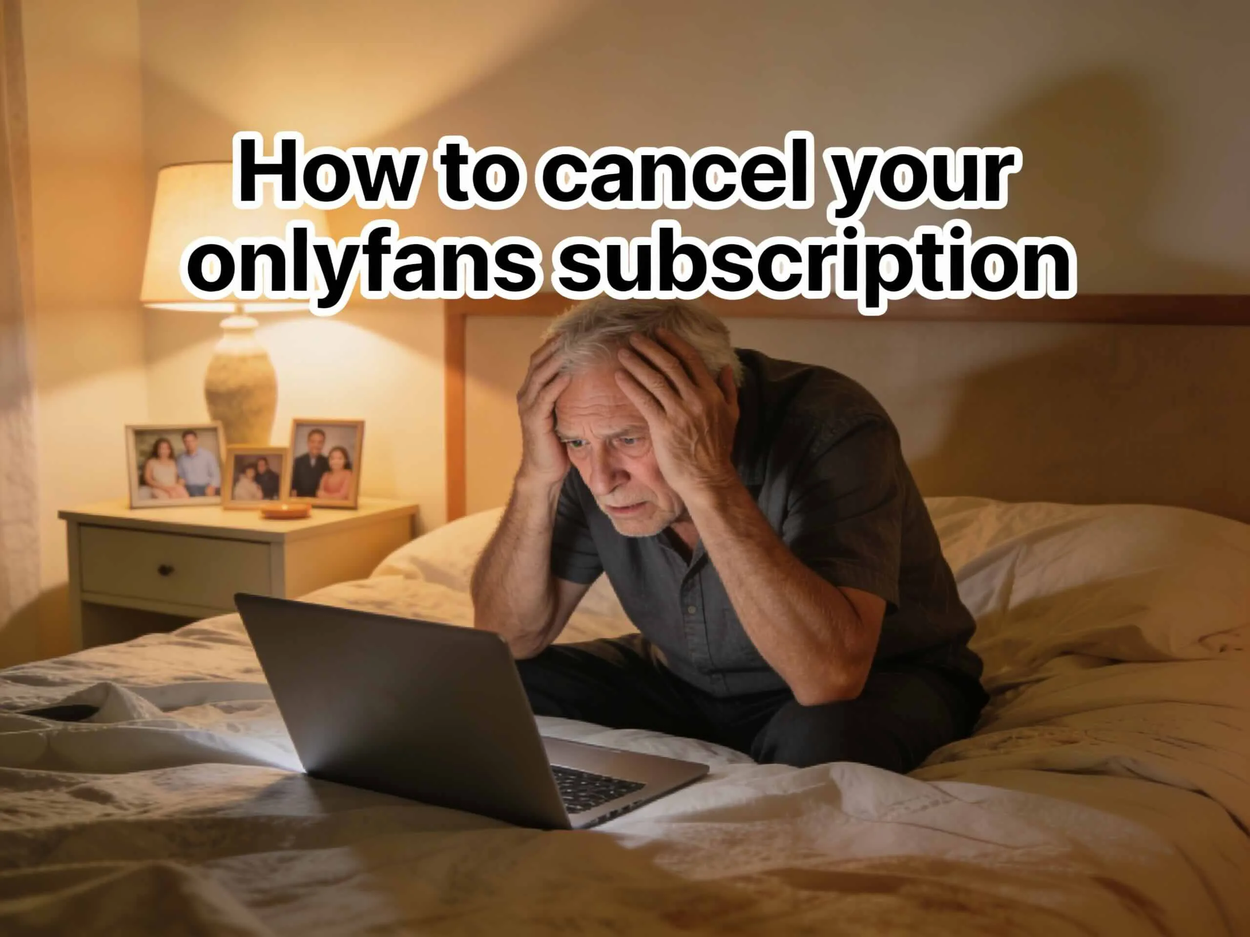 How-To-Cancel-Your-Onlyfans-Subscription Senior man on computer