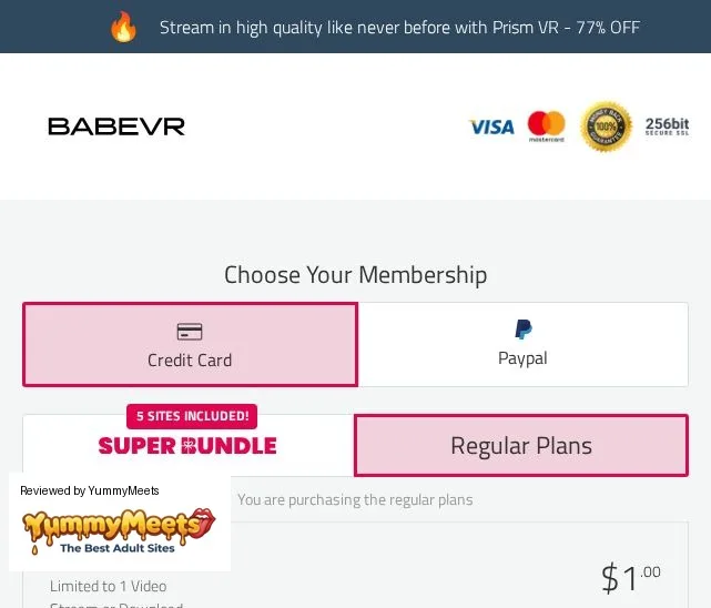 Babevr Porn Sites Review Screenshot