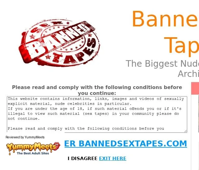 Banned Sextapes Porn Sites Review Screenshot Banned Sextapes Porn Sites Review Screenshot