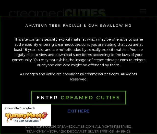 Creamed Cuties Porn Sites Review Screenshot Creamed Cuties Porn Sites Review Screenshot