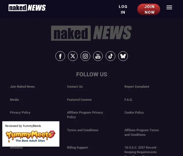 Nakednews Porn Sites Review Screenshot