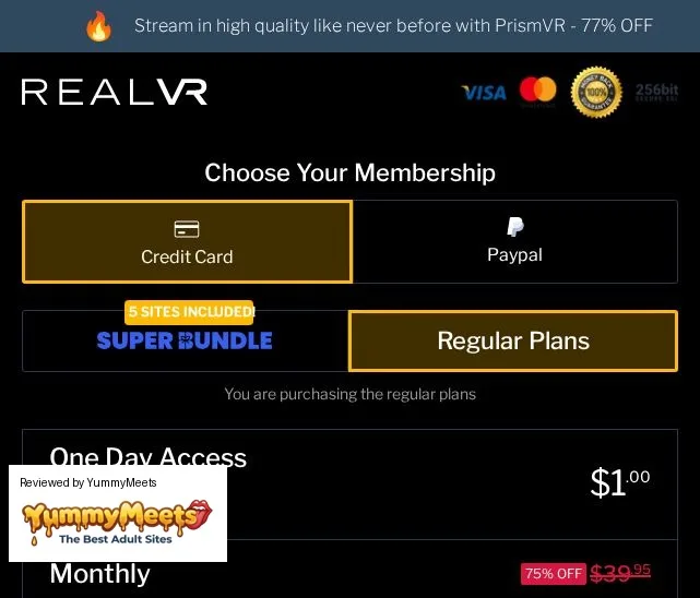 Realvr Porn Sites Review Screenshot