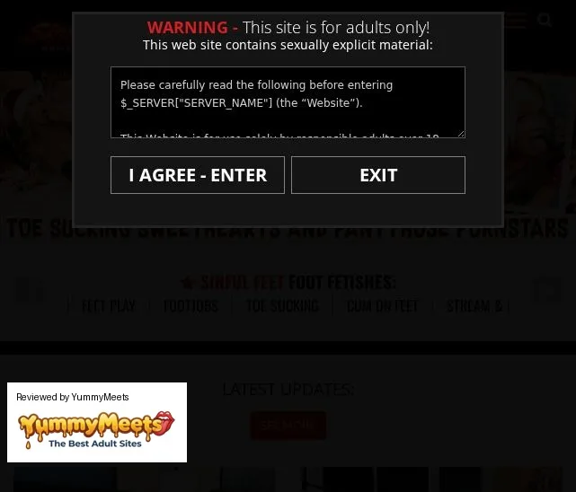 Sinful Feet Site Porn Sites Review Screenshot Sinful Feet Site Porn Sites Review Screenshot