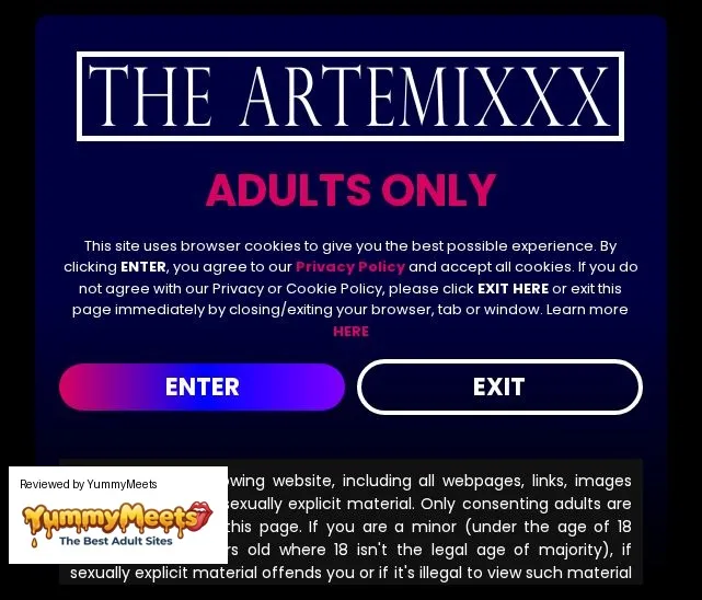Theartemixxx Porn Sites Review Screenshot