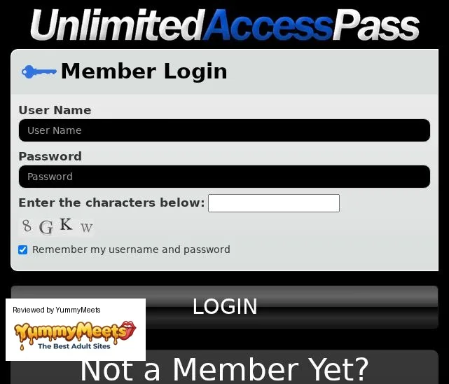 Unlimited Access Pass Porn Sites Review Screenshot