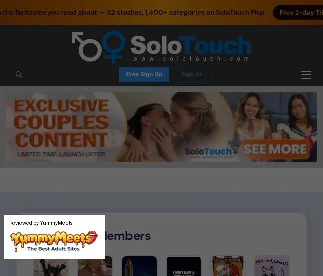 Solotouch Porn Sites Review Screenshot Solotouch Porn Sites Review Screenshot