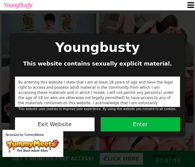 Youngbusty Com Porn Sites Review Screenshot Youngbusty Com Porn Sites Review Screenshot