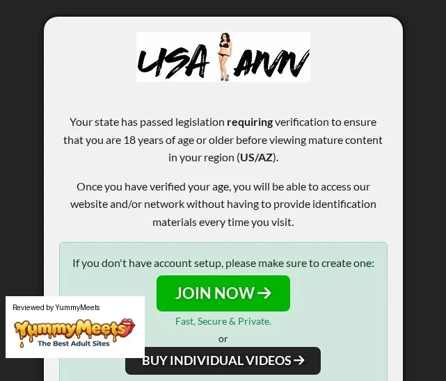 Lisa Ann Site Porn Sites Review Screenshot