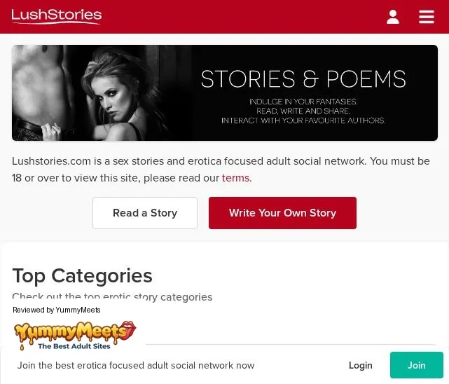 Lushstories Porn Sites Review Screenshot Lushstories Porn Sites Review Screenshot