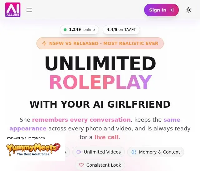 Ai Girls By Aiallure Porn AI Review Screenshot Ai Girls By Aiallure Porn AI Review Screenshot