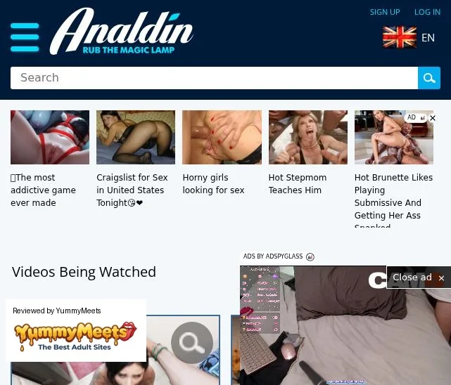 Analdin Porn Sites Review Screenshot Analdin Porn Sites Review Screenshot