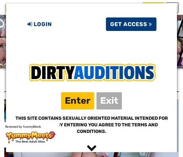 Dirtyauditions Porn Sites Review Screenshot