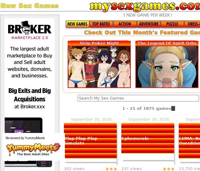 Mysexgames Porn Sites Review Screenshot Mysexgames Porn Sites Review Screenshot