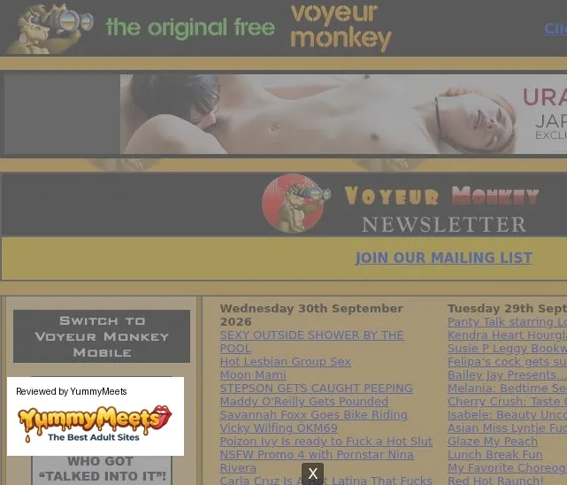 Voyeur Monkey Porn Sites Review Screenshot
